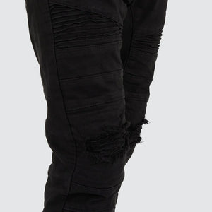 Viper Denim Jogger - Black