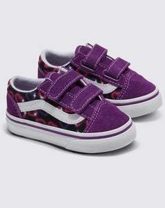 Old Skool V Neon Hearts - Purple Multi