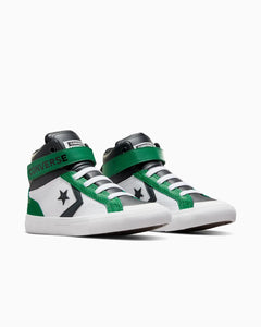 Kids Pro Blaze Strap Hi - White Green Black