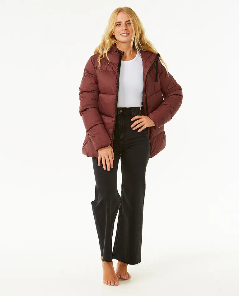 Anti Series Insulated Puffer Jacket - Plum