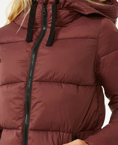 Anti Series Insulated Puffer Jacket - Plum