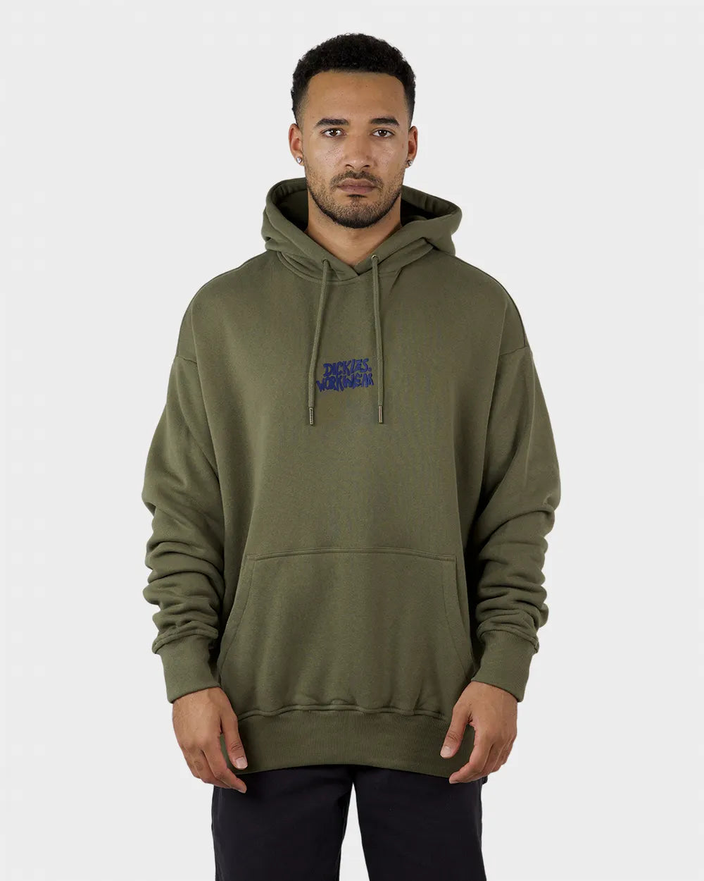 Work Box Fit Pullover Hoody - Dark Khaki