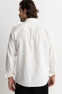 Classic Linen Ls Shirt - White