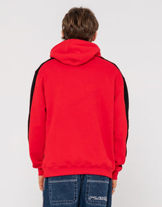 2k Sing Hooded Relaxed Super Fleece - Red / Black