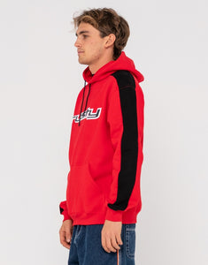 2k Sing Hooded Relaxed Super Fleece - Red / Black