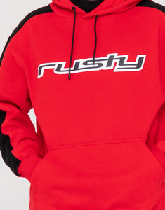 2k Sing Hooded Relaxed Super Fleece - Red / Black