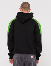 Load image into Gallery viewer, 2K Sing Hooded Relaxed Super Fleece - Black/Green
