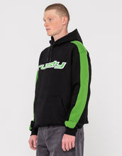 Load image into Gallery viewer, 2K Sing Hooded Relaxed Super Fleece - Black/Green
