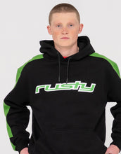 Load image into Gallery viewer, 2K Sing Hooded Relaxed Super Fleece - Black/Green
