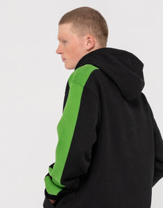 2K Sing Hooded Relaxed Super Fleece - Black/Green