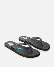 Load image into Gallery viewer, Icons Of Surf Bloom Open Toe - BlACK/BLUE
