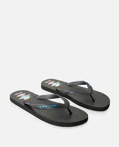 Icons Of Surf Bloom Open Toe - BlACK/BLUE