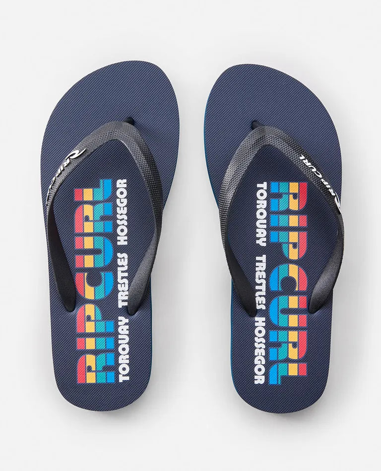 Icons Of Surf Bloom Open Toe - NAVY/RED