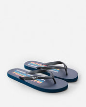 Load image into Gallery viewer, Icons Of Surf Bloom Open Toe - NAVY/RED
