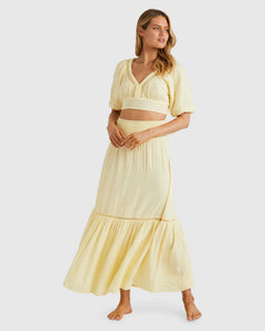 In The Palms Skirt 2 - Retro Yellow