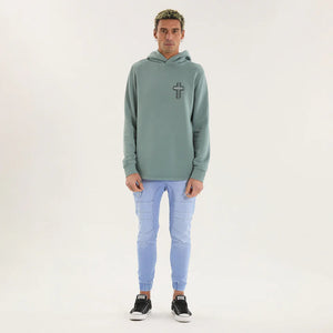 Outpost Dual Curved Hoodie - Pigment Trooper