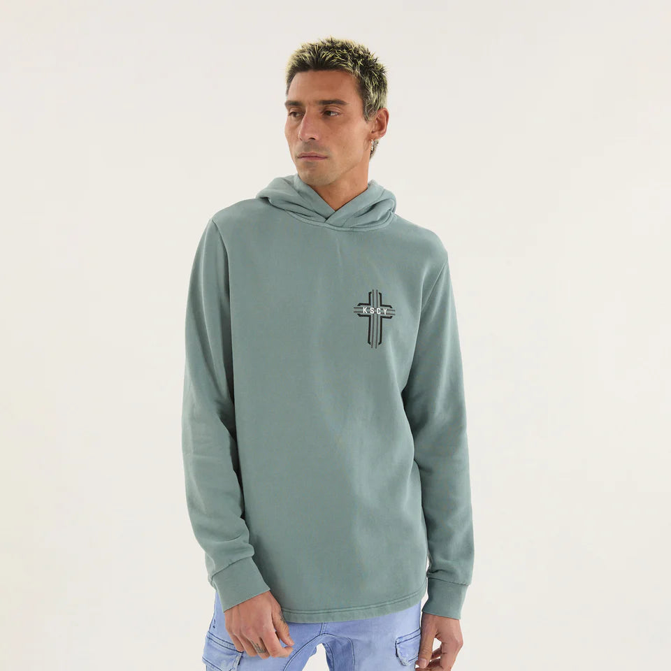 Outpost Dual Curved Hoodie - Pigment Trooper