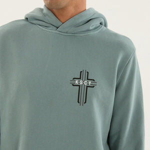 Outpost Dual Curved Hoodie - Pigment Trooper