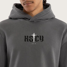Load image into Gallery viewer, Existence Dual Curved Hoodie - Charcoal
