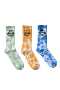 Mens Old School TieDye Sock 3PK - Multi