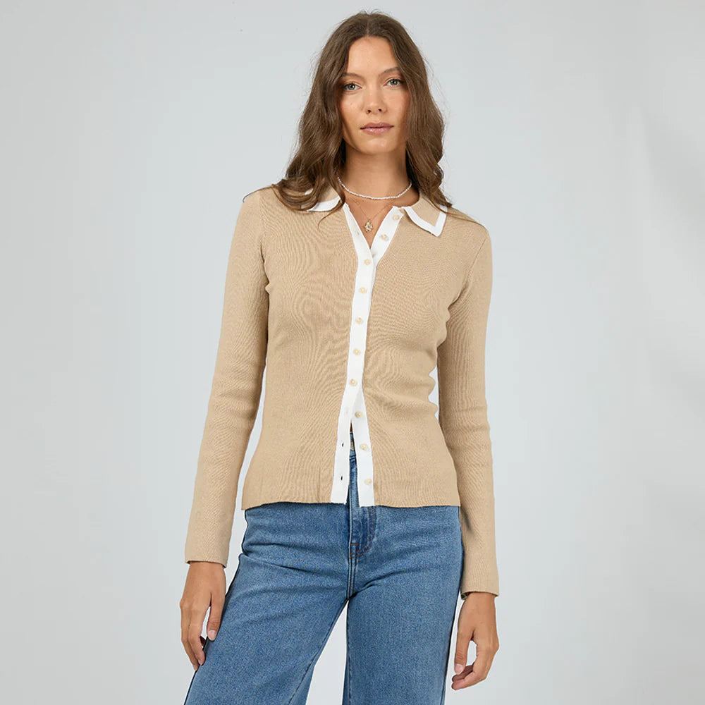 Minnie Knit Top - Stone