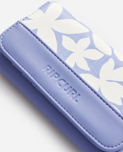 Mixed Floral Mid Wallet - Mid Blue