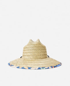 Mixed Straw Hat Girl - NAT/NVY