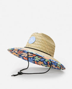 Mixed Straw Hat Girl - NAT/NVY