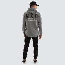 Load image into Gallery viewer, Crossover Dual Curved Hoodie - Charcoal
