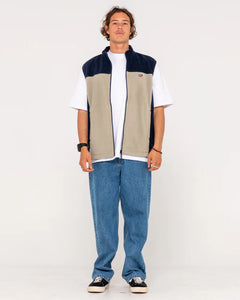 On The Run Tech Fleece Vest - Abbey Stone