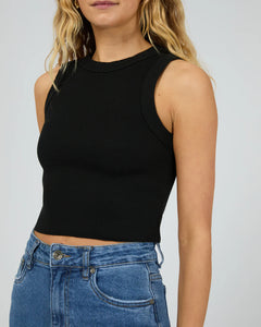 Pia Crop Tank - Black