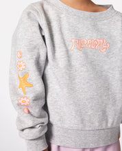 Load image into Gallery viewer, Rainbow Tide Print Crew - Grey Marle
