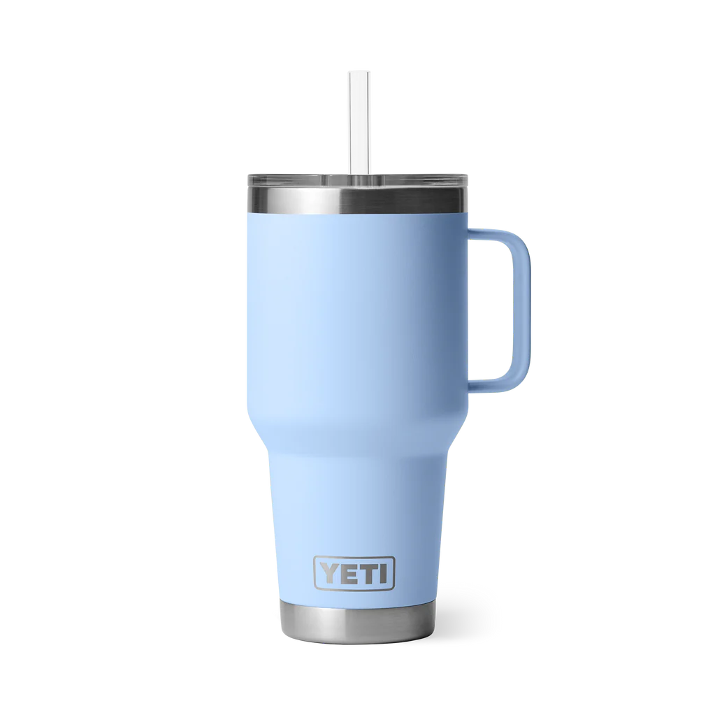 Rambler 35oz Straw Mug - Big Sky Blue