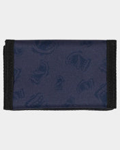 Load image into Gallery viewer, Screaming Mouth Mono Repeat Wallet - Navy Blue
