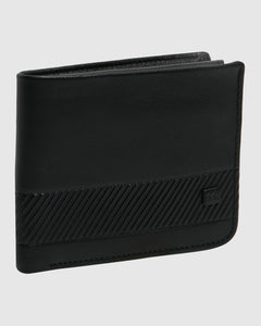 Secret Pocket Leather Wallet - Black