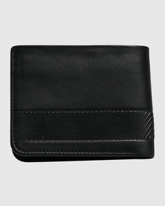 Secret Pocket Leather Wallet - Black