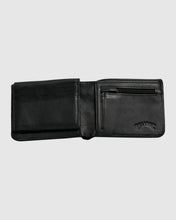 Load image into Gallery viewer, Secret Pocket Leather Wallet - Black
