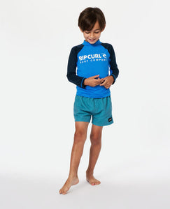 Shock Upf L/S Toddler - Blue Gum