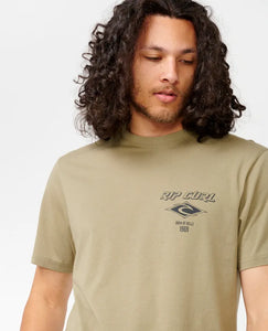 Fade Out Icon Tee - Washed Moss