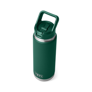 Rambler 26oz C Straw Bottle -  Black Forest Green