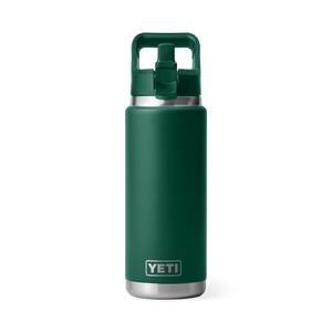Rambler 26oz C Straw Bottle -  Black Forest Green