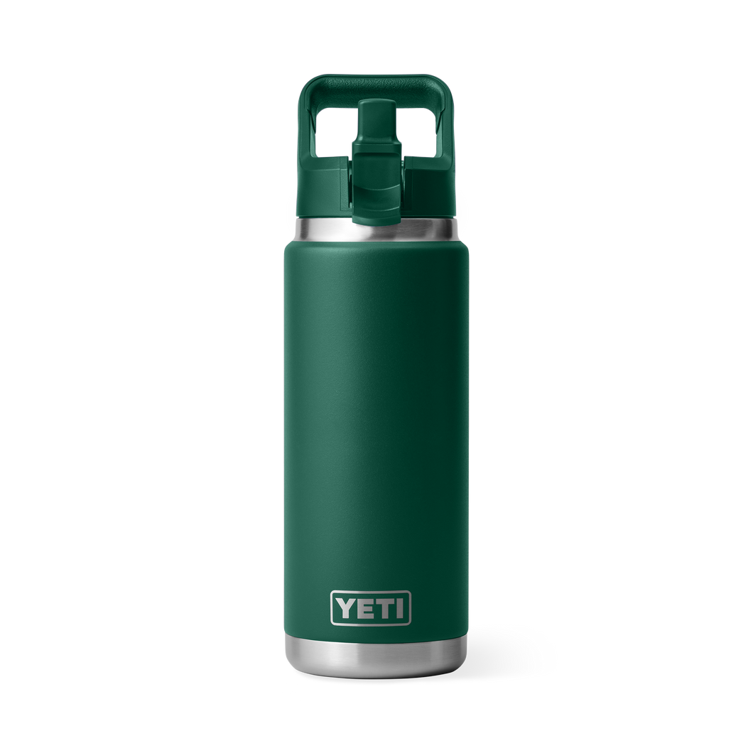 Rambler 26oz C Straw Bottle -  Black Forest Green