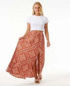 Soleil Maxi Skirt - Rust