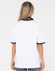 Stargirl Oversized Short Sleeve Tee - White