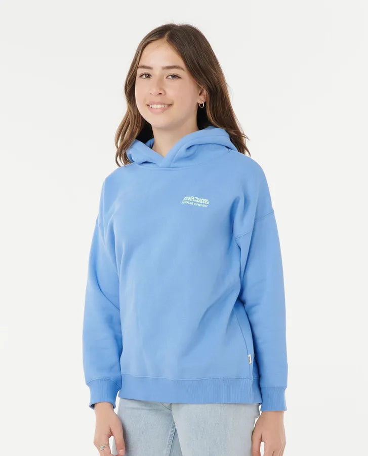 Surf Puff Hood Girl - Blue