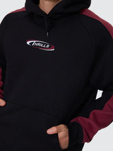 Load image into Gallery viewer, Spectral Raglan Panel Cropped Hood - Black
