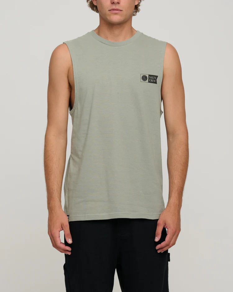 Tailgate Muscle Tank - Kelp Green