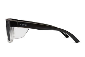Tradie Safety - Matt Black Fade Clear Blinker