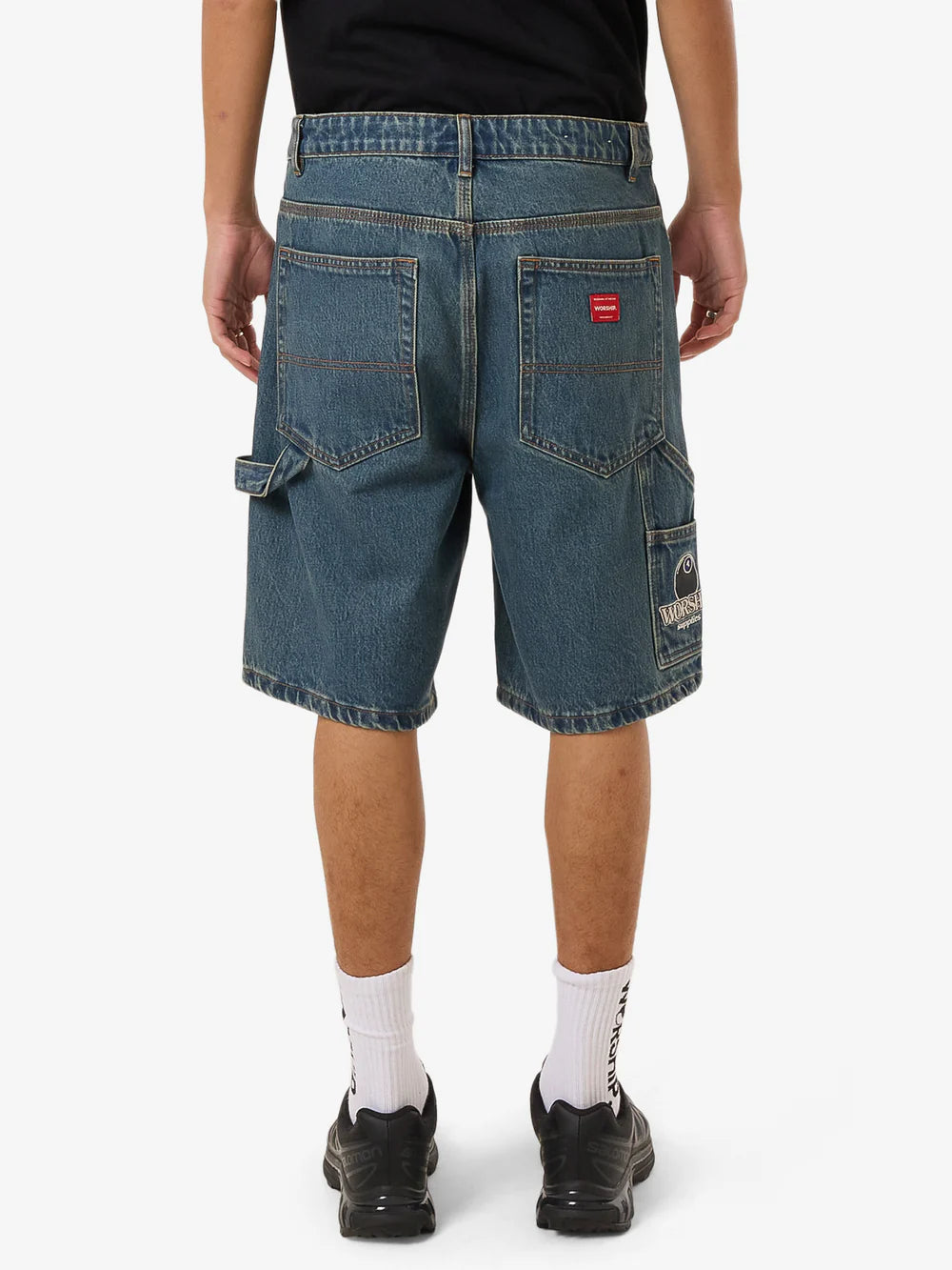 Try Again Carpenter Short - Dirty Mid Blue
