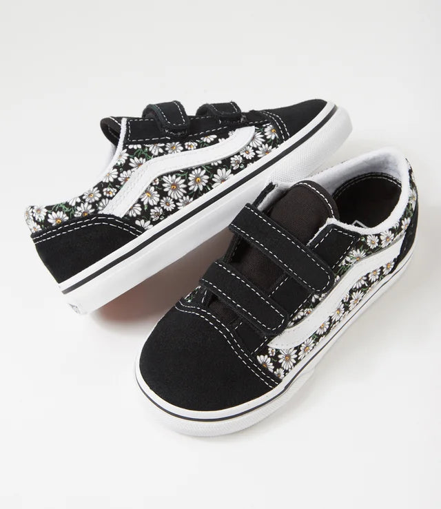 Old Skool V Daises - Black / White